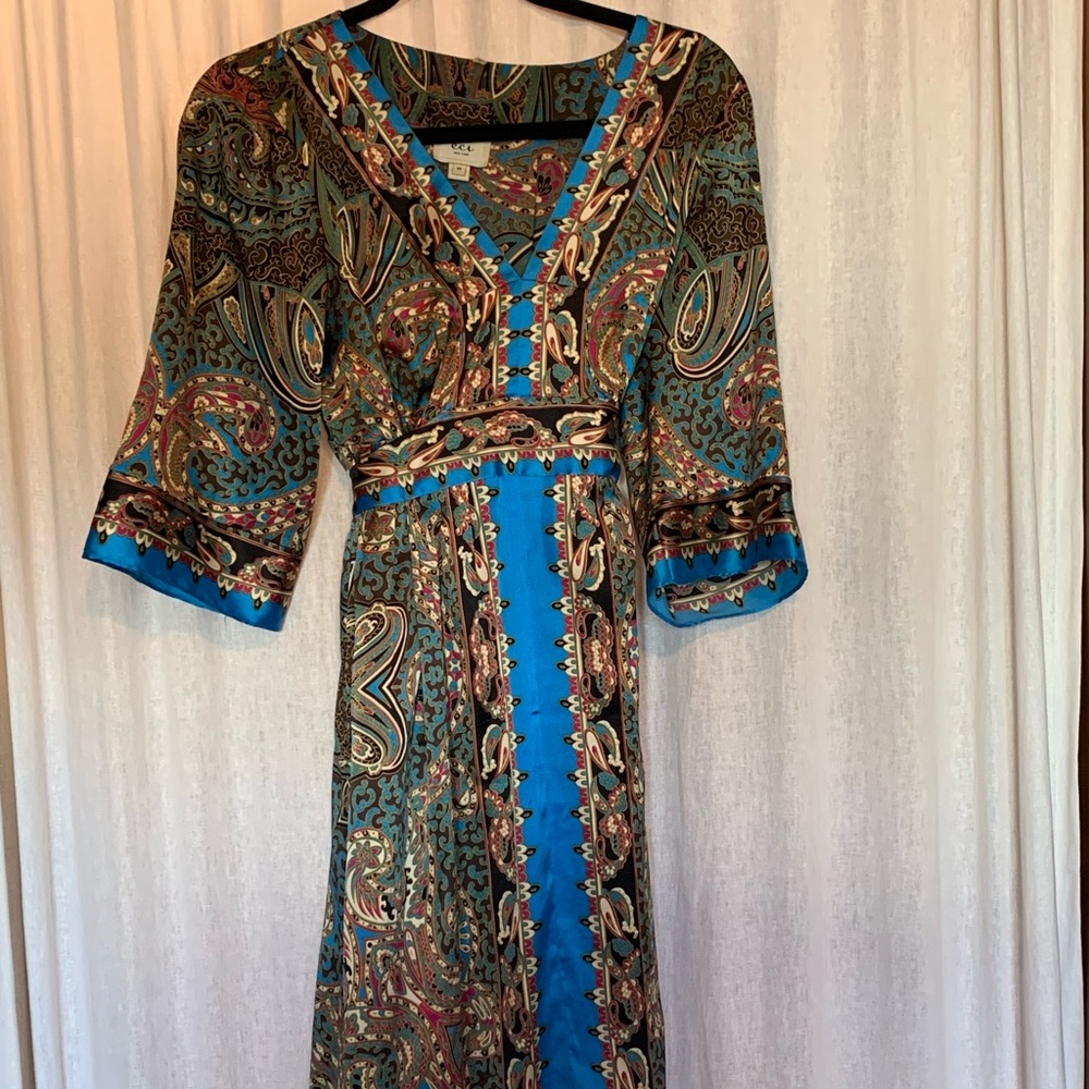 EUC Silk Midi Dress size 10